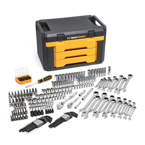 232 Piece Mechanics Tool Set in 3 Drawer Storage Box | APX80944